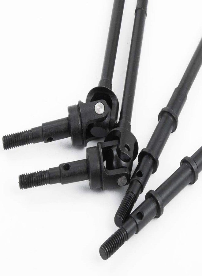 QUE-T 4pcs Steel Crawler Front & Rear Axle Drive Shaft CVD Set for 1/10 RC Axial SCX10II 90046 Car - Image 3